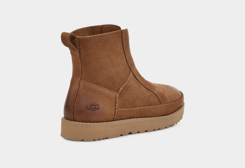 Ugg Deconstructed Front Zip Stövlar Dam Bruna | QI2405719