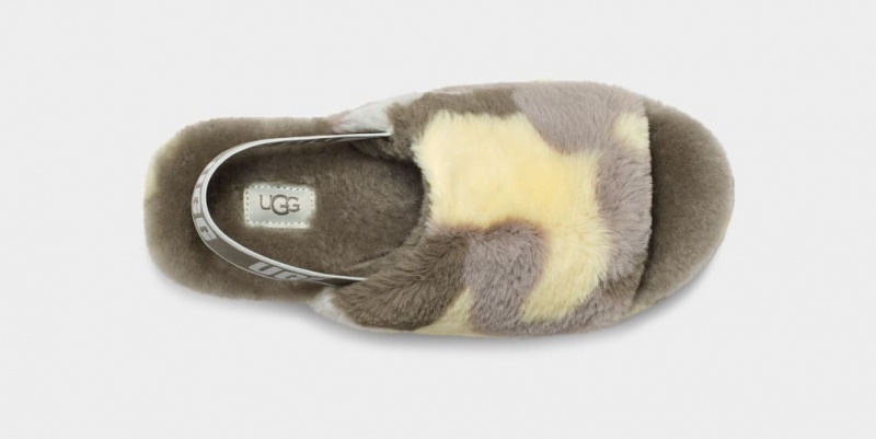 Ugg Fluff Yeah Camopop Tofflor Dam Gröna | LX1253786
