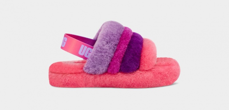 Ugg Fluff Yeah Multi Tofflor Barn Rosa Lila Olika Färger | BY3987465