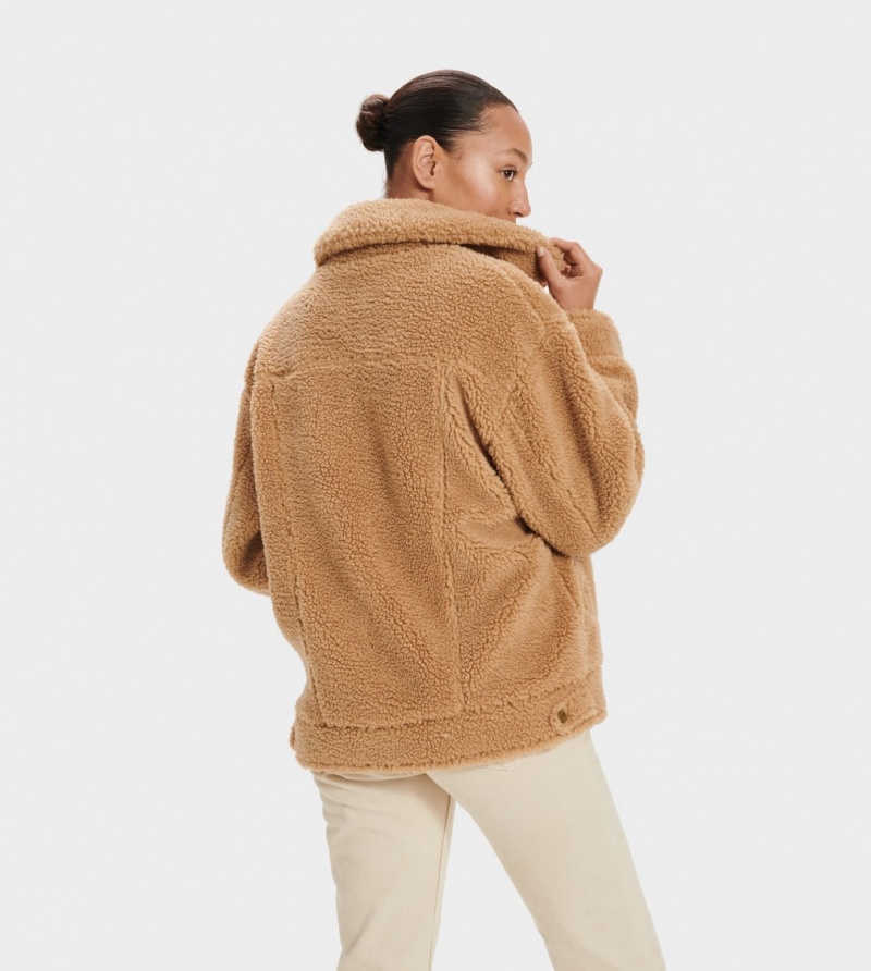 Ugg Frankie Sherpa Trucker Jacka Dam Bruna | GQ7561893