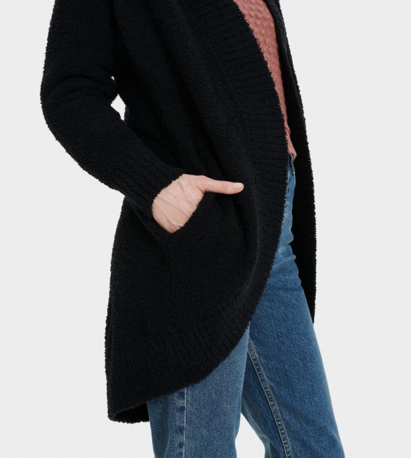 Ugg Fremont Cardigan Dam Svarta | YK5316097