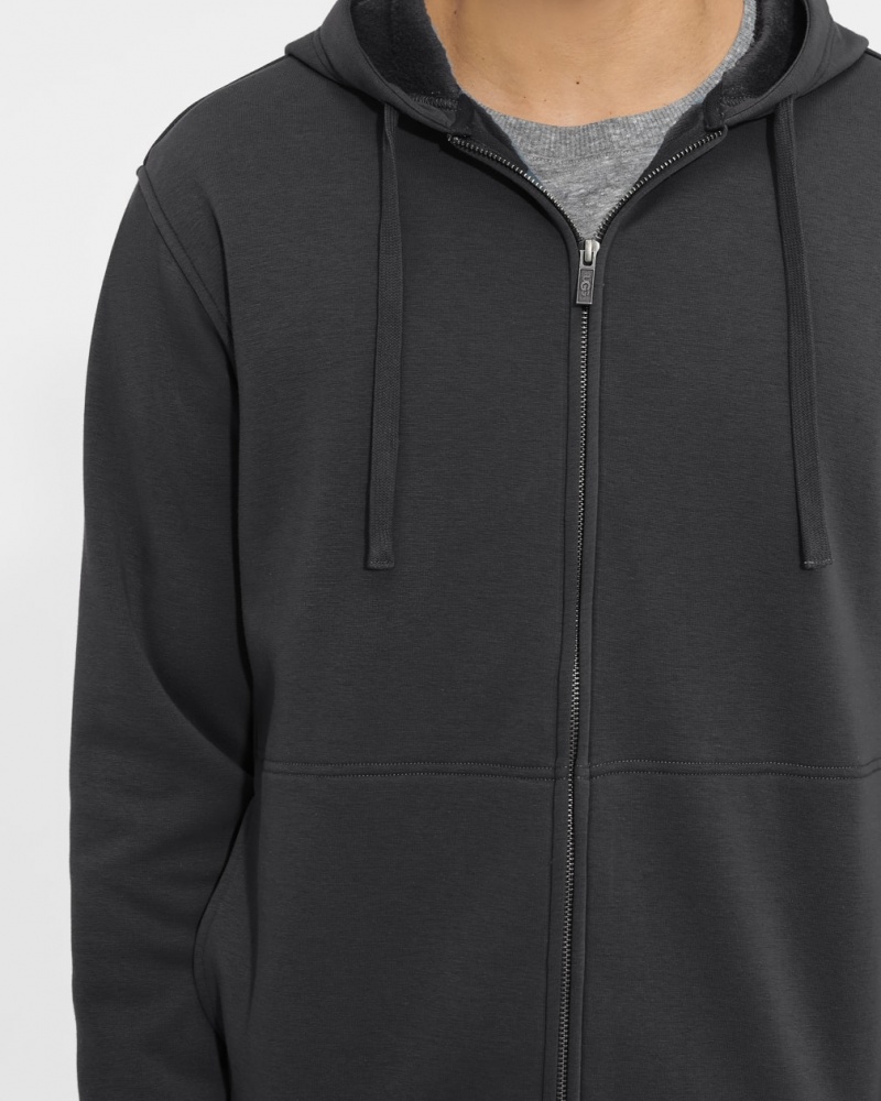 Ugg Gordon Zipped Hoodie Herr Svarta | SL0795462