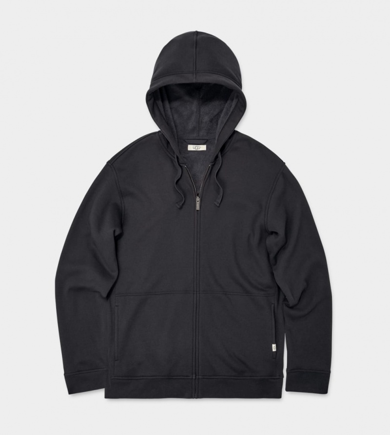 Ugg Gordon Zipped Hoodie Herr Svarta | SL0795462