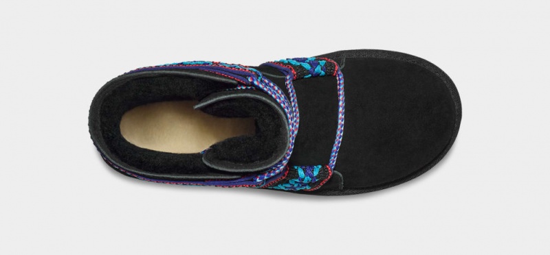 Ugg Klassiska Mini II Braid Platåstövlar Dam Svarta | TP9368725