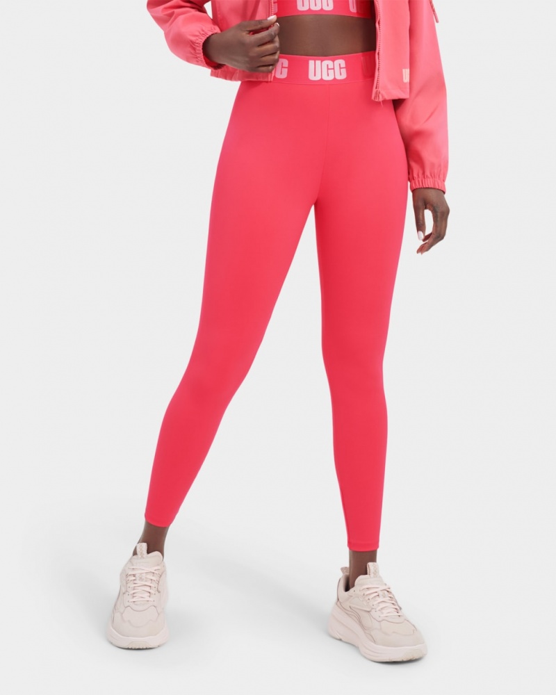 Ugg Mckena Logo Leggings Dam Rosa | FO2690831