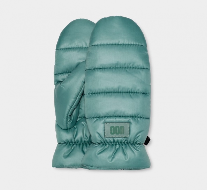 Ugg Puff Yeah All Weather Mitten Handskar Dam Gröna | SP4019652