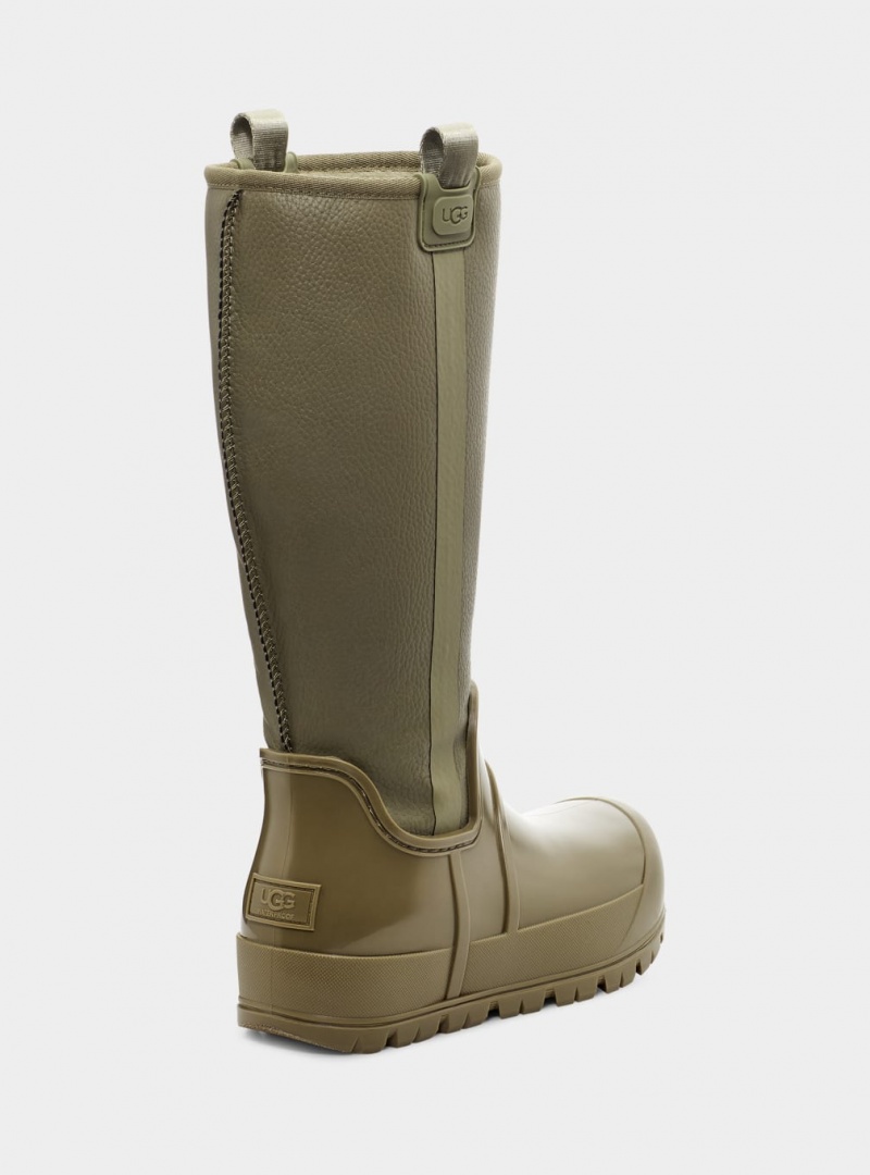 Ugg Raincloud Höga Stövlar Dam Olivgröna | HL6438510