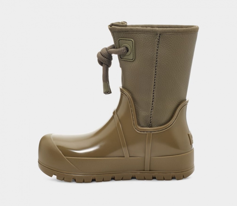 Ugg Raincloud Spets Stövlar Dam Olivgröna | QZ7895024