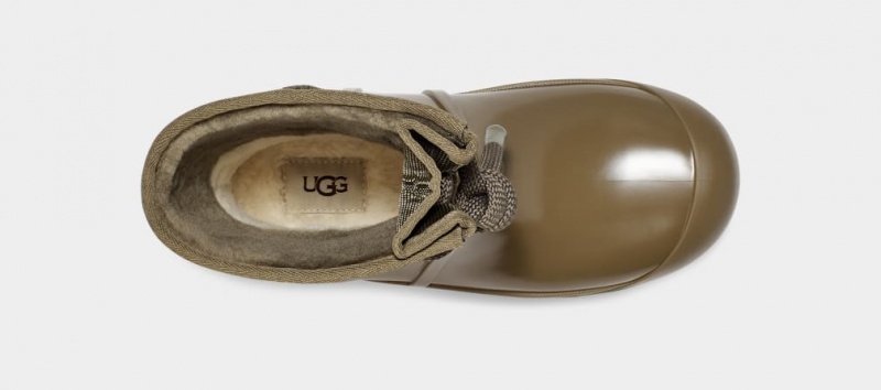 Ugg Raincloud Spets Stövlar Dam Olivgröna | QZ7895024