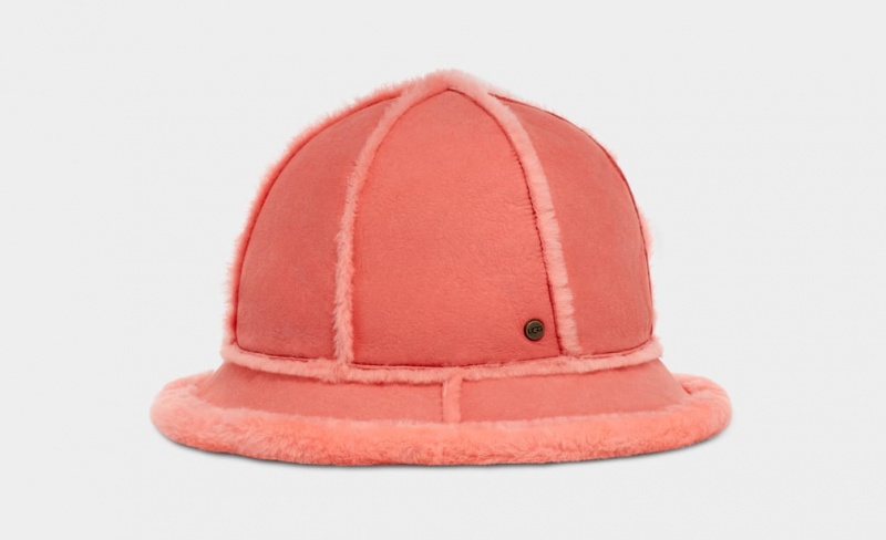 Ugg Sheepskin Spillseam Bucket Hatt Dam Rosa | TS8129573