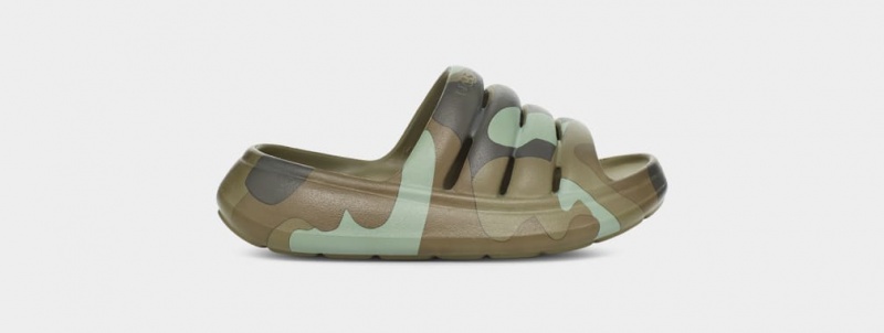 Ugg Sport Yeah Camopop Sandaler Barn Gröna | YL0479286