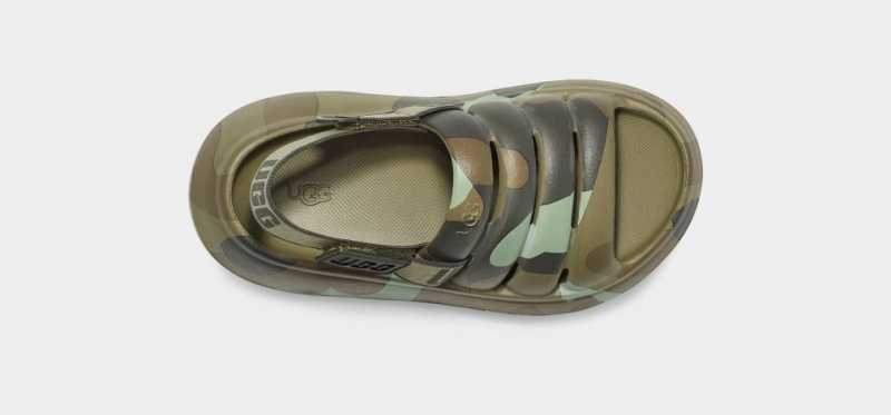 Ugg Sport Yeah Camopop Sandaler Barn Gröna | YL0479286
