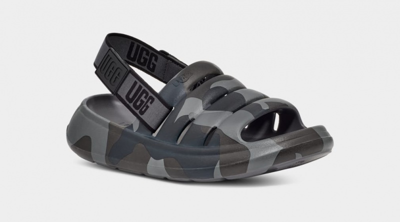 Ugg Sport Yeah Camopop Sandaler Herr Svarta | TU0123968