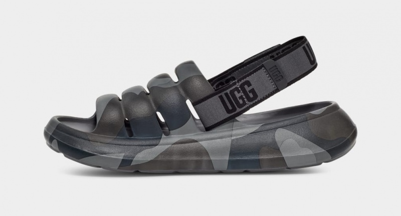 Ugg Sport Yeah Camopop Sandaler Herr Svarta | TU0123968