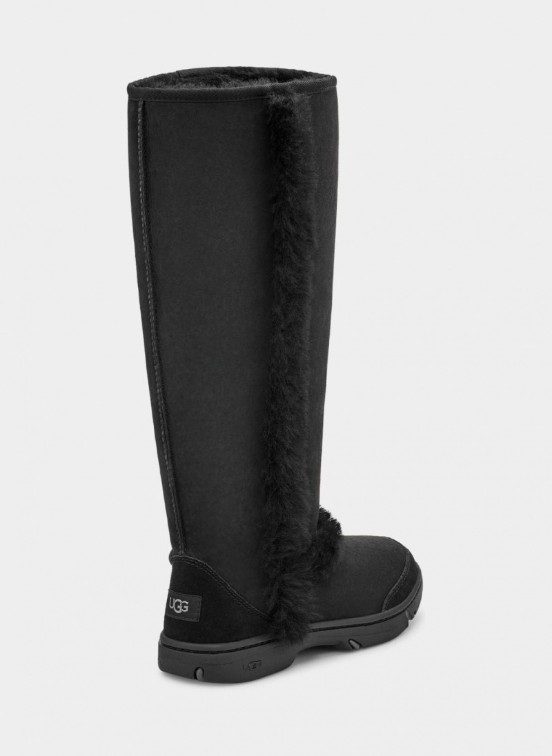 Ugg Sunburst Extra Höga Stövlar Dam Svarta | FY6073594
