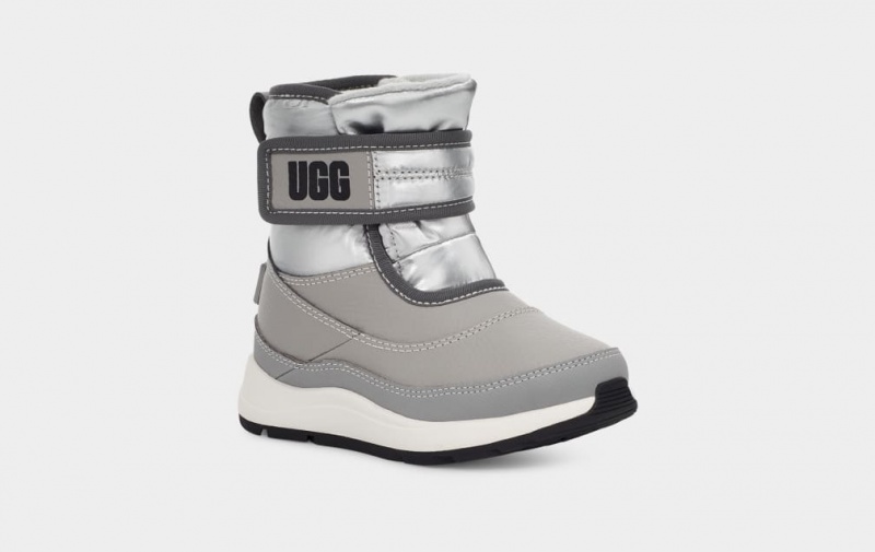 Ugg Taney Weather Metallic Stövlar Barn Silver | SL0156293