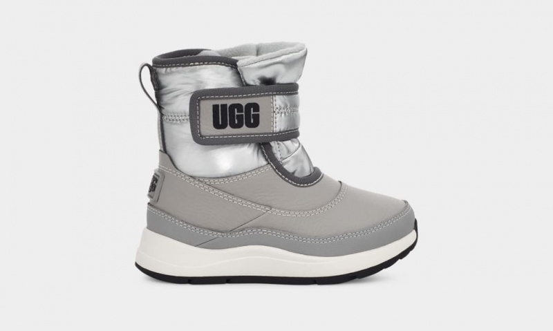 Ugg Taney Weather Metallic Stövlar Barn Silver | SL0156293