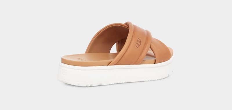 Ugg Zayne Crossband Badtofflor Dam Bruna | WU3560147