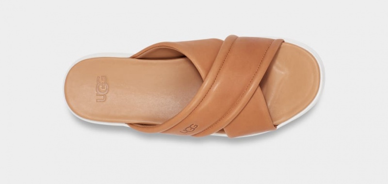 Ugg Zayne Crossband Badtofflor Dam Bruna | WU3560147